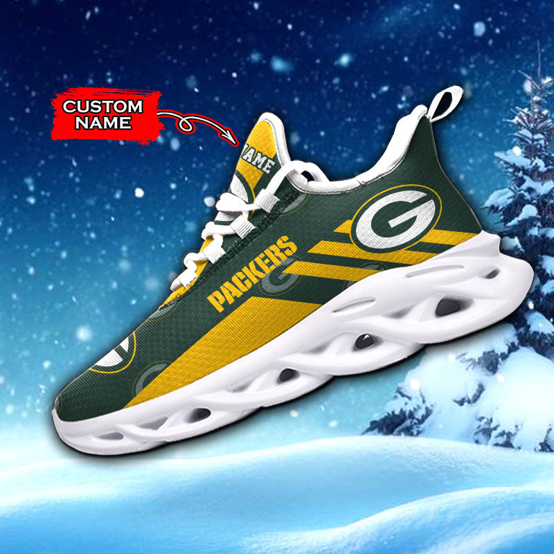 Ideafootwear Green Bay Packers NFL Max Soul Shoes Sneakers For Men And Women