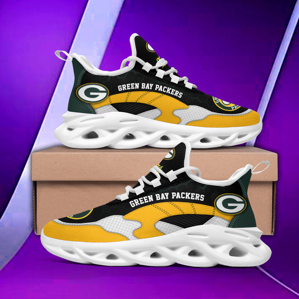 Ideafootwear Green Bay Packers NFL Max Soul Shoes Sneakers For Men And Women