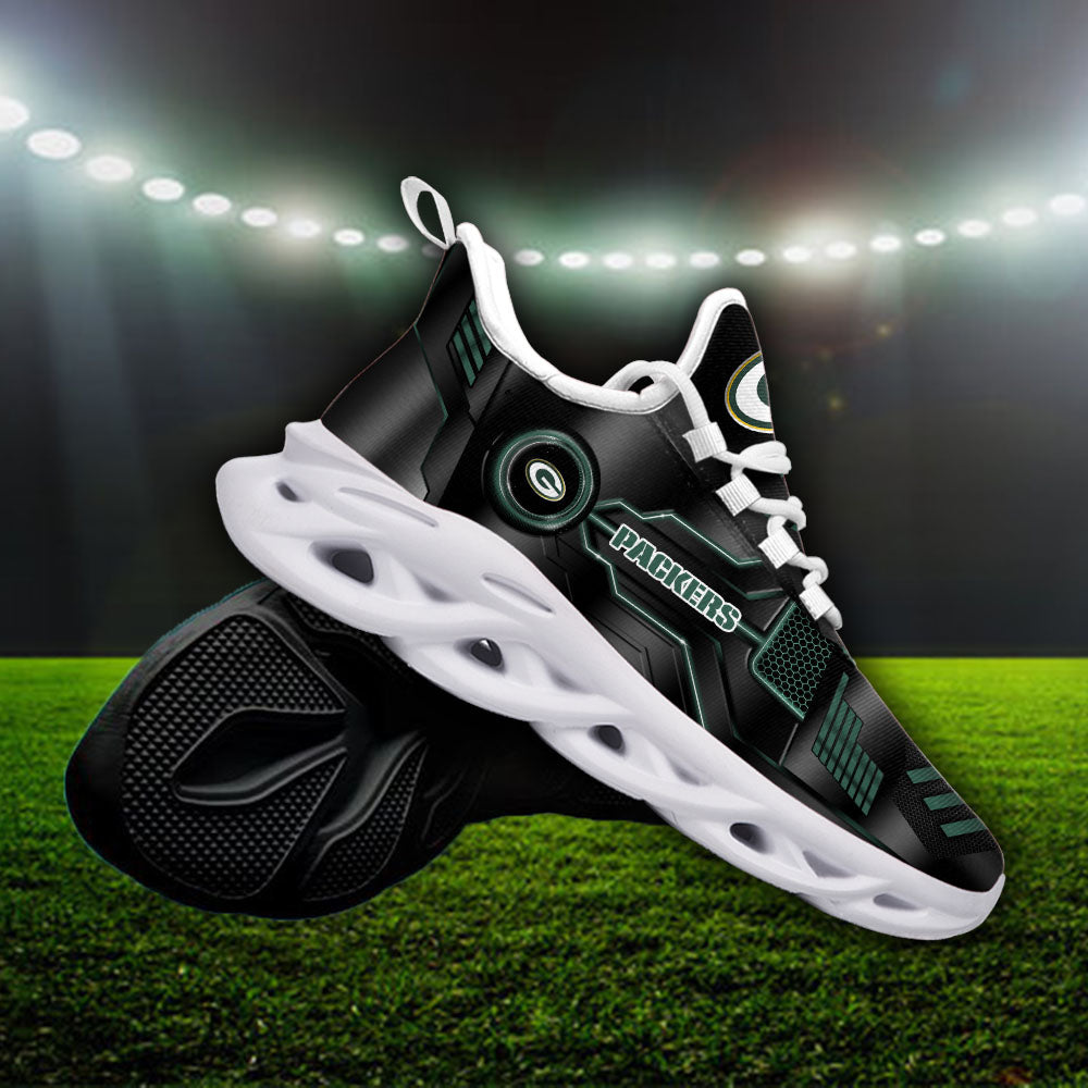 Ideafootwear Green Bay Packers NFL Max Soul Shoes Sneakers For Men And Women