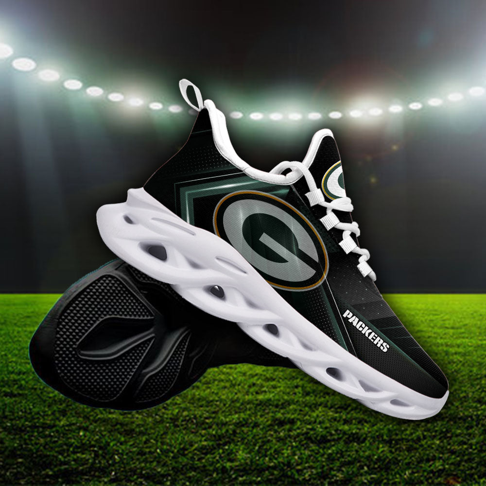 Ideafootwear Green Bay Packers NFL Max Soul Shoes Sneakers For Men And Women