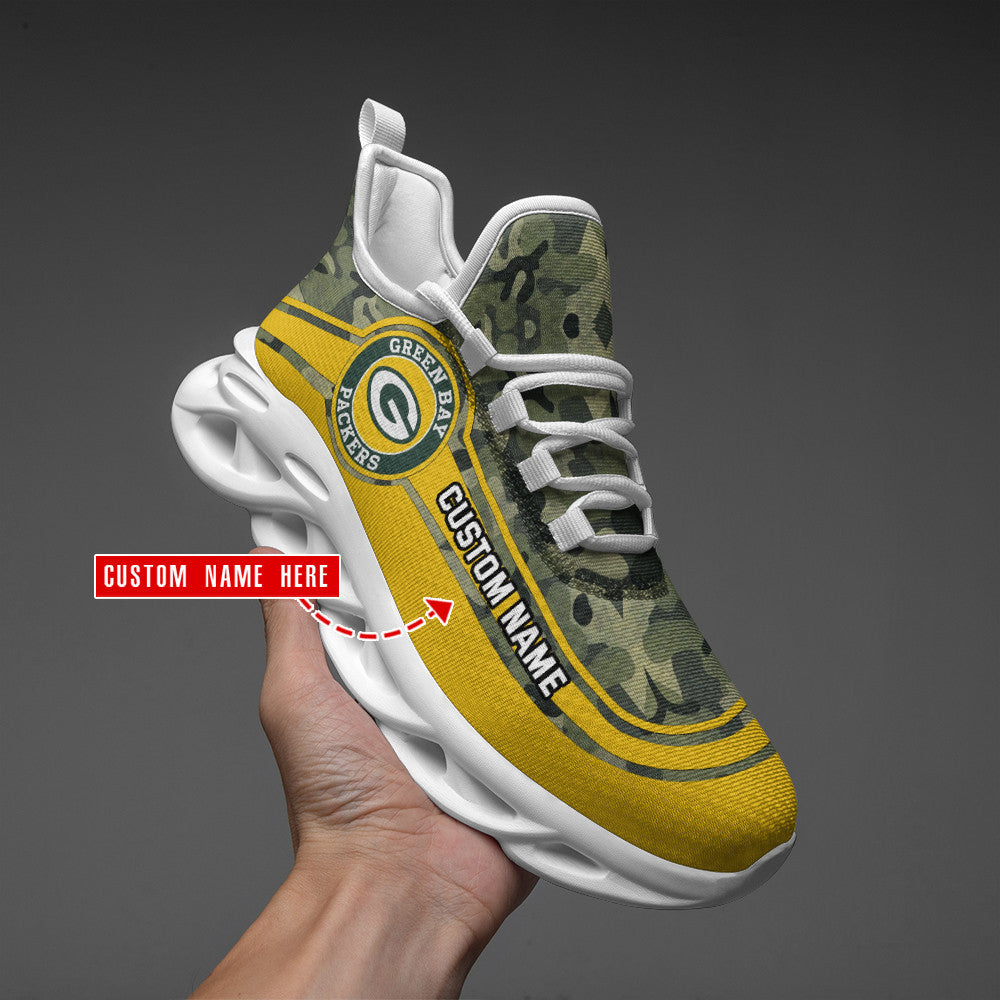 Ideafootwear Green Bay Packers NFL Max Soul Shoes Sneakers For Men And Women