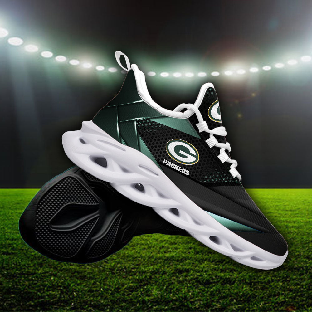 Ideafootwear Green Bay Packers NFL Max Soul Shoes Sneakers For Men And Women