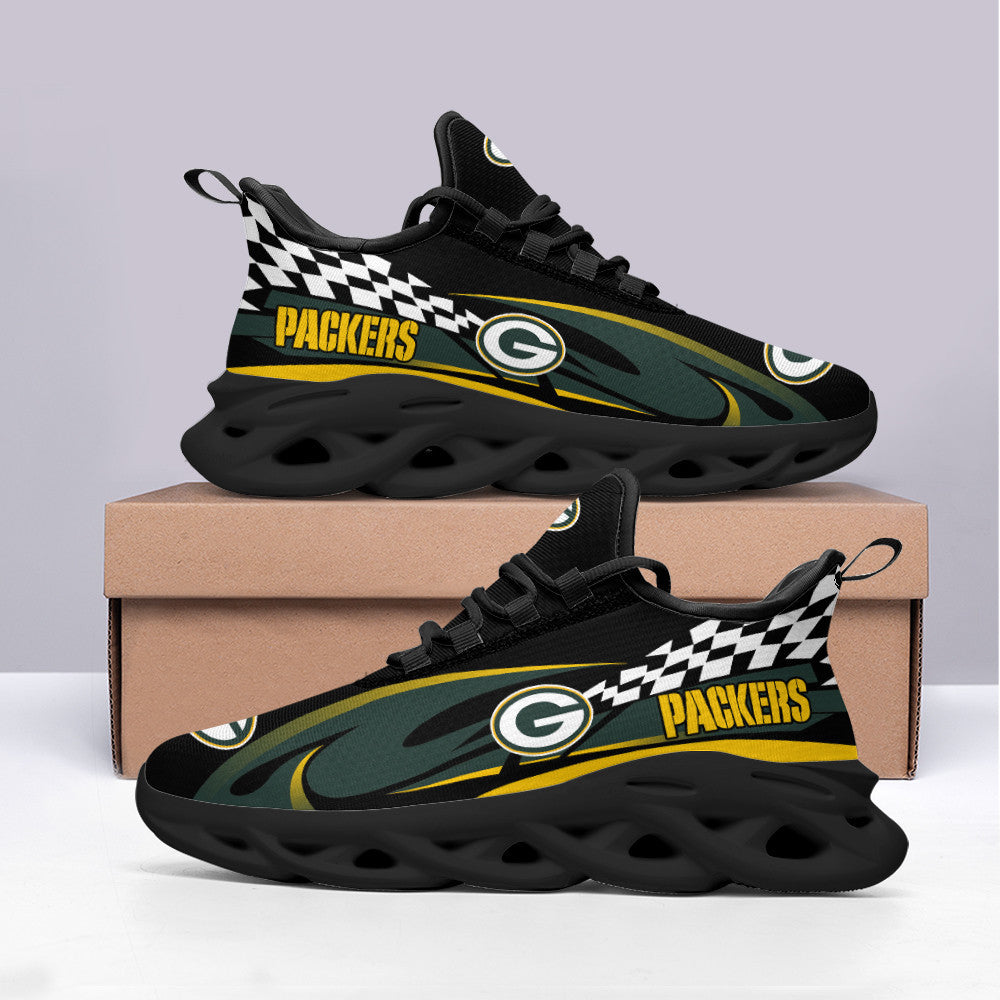 Ideafootwear Green Bay Packers NFL Max Soul Shoes Sneakers For Men And Women