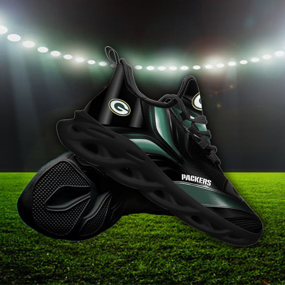 Ideafootwear Green Bay Packers NFL Max Soul Shoes Sneakers For Men And Women
