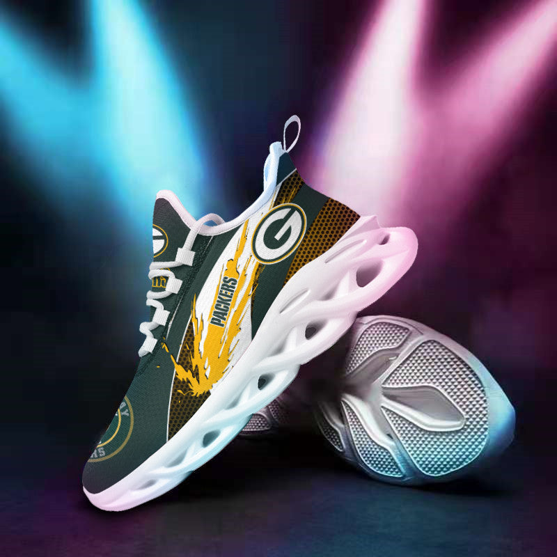 Ideafootwear Green Bay Packers NFL Max Soul Shoes Sneakers For Men And Women
