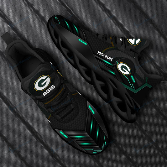 Ideafootwear Green Bay Packers NFL Max Soul Shoes Sneakers For Men And Women