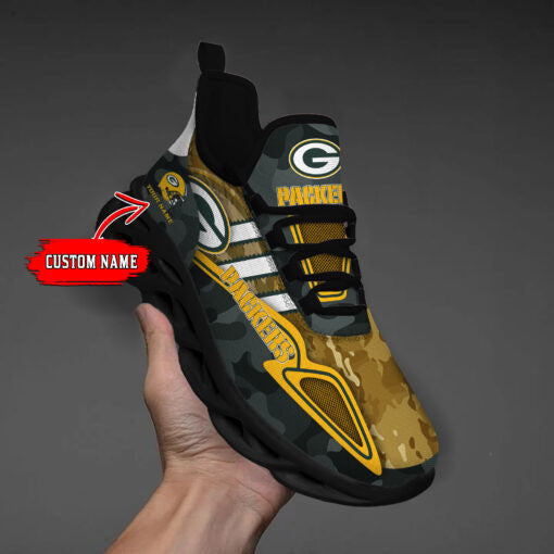 Ideafootwear Green Bay Packers NFL Max Soul Shoes Sneakers For Men And Women