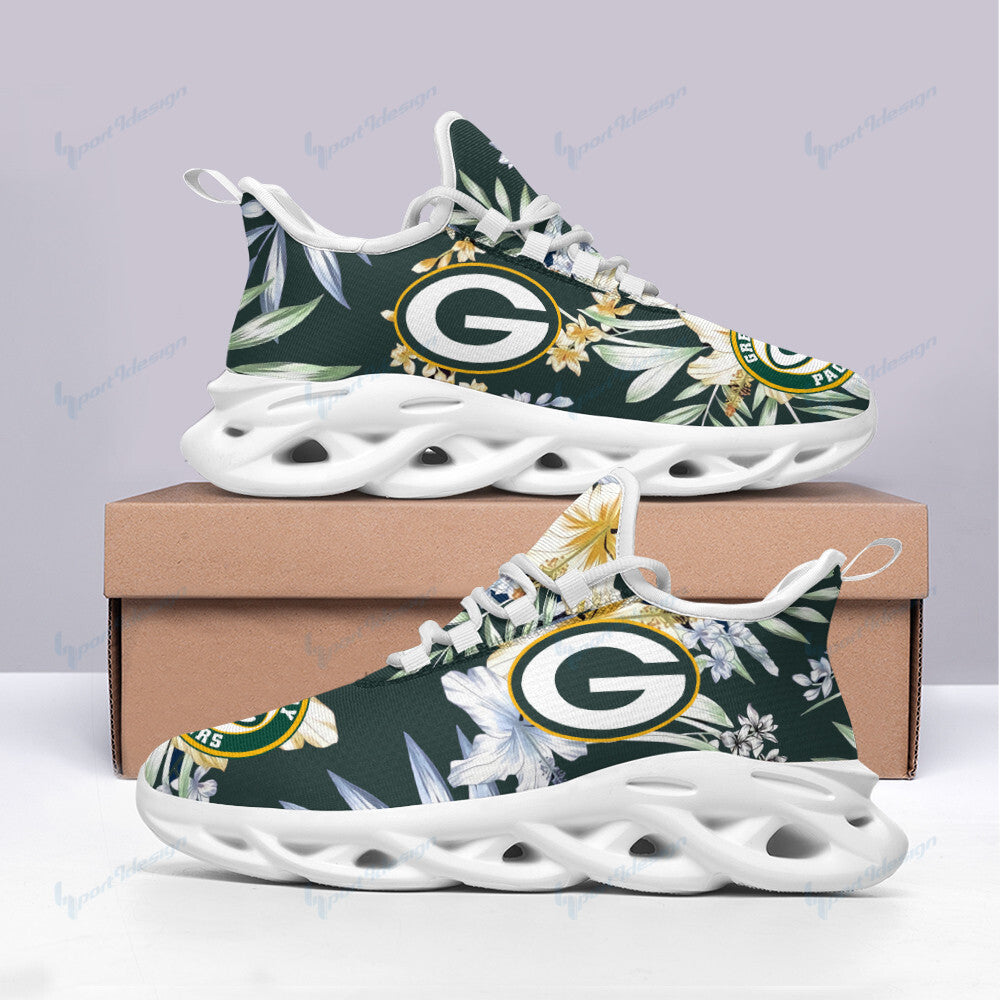 Ideafootwear Green Bay Packers NFL Max Soul Shoes Sneakers For Men And Women