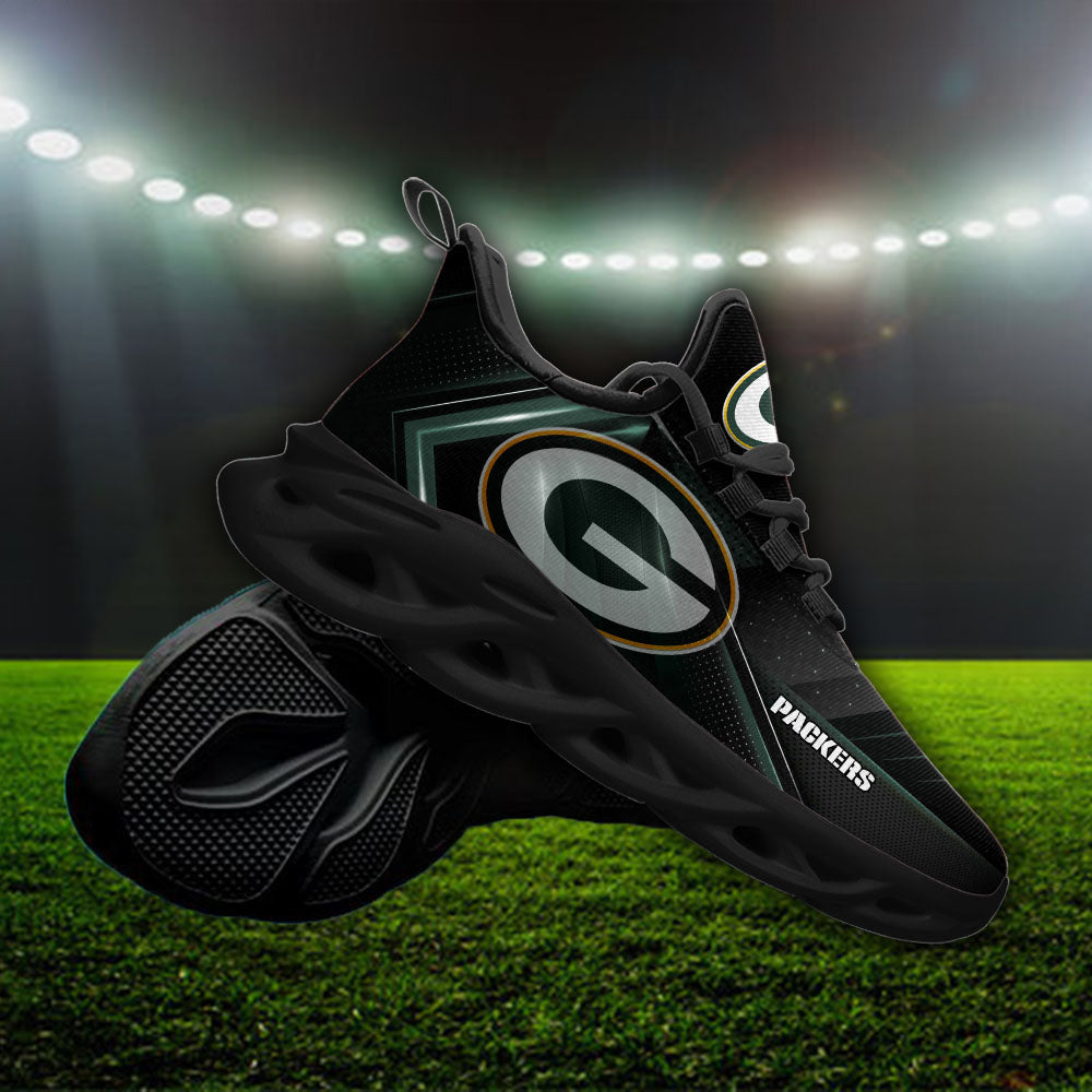 Ideafootwear Green Bay Packers NFL Max Soul Shoes Sneakers For Men And Women