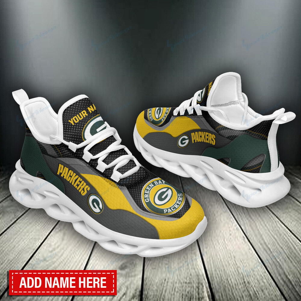 Ideafootwear Green Bay Packers NFL Max Soul Shoes Sneakers For Men And Women