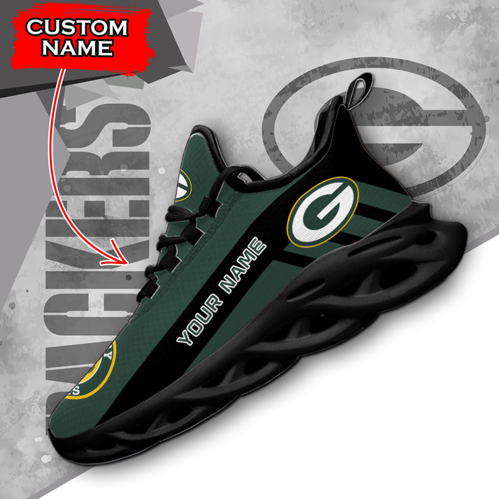 Ideafootwear Green Bay Packers NFL Max Soul Shoes Sneakers For Men And Women