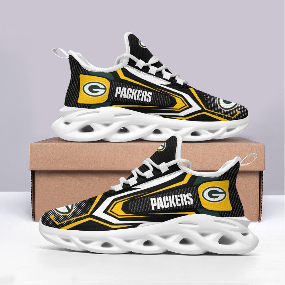 Ideafootwear Green Bay Packers NFL Max Soul Shoes Sneakers For Men And Women