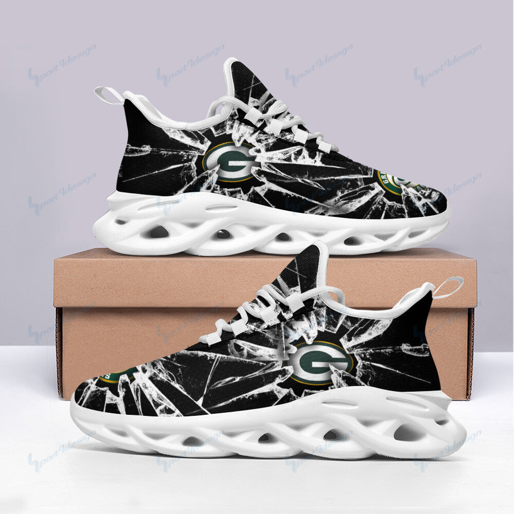 Ideafootwear Green Bay Packers NFL Max Soul Shoes Sneakers For Men And Women
