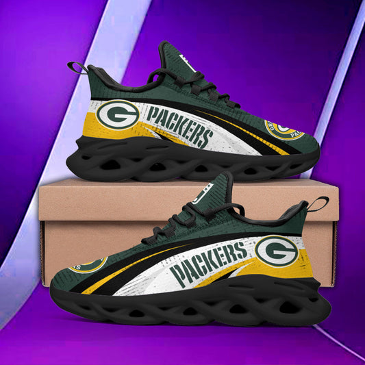 Ideafootwear Green Bay Packers NFL Max Soul Shoes Sneakers For Men And Women