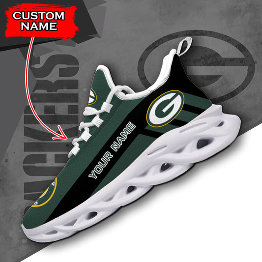 Ideafootwear Green Bay Packers NFL Max Soul Shoes Sneakers For Men And Women