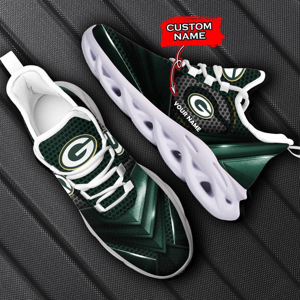 Ideafootwear Green Bay Packers NFL Max Soul Shoes Sneakers For Men And Women