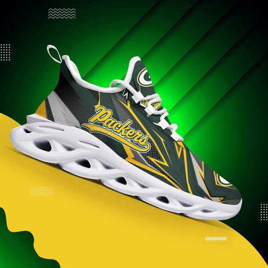 Ideafootwear Green Bay Packers NFL Max Soul Shoes Sneakers For Men And Women