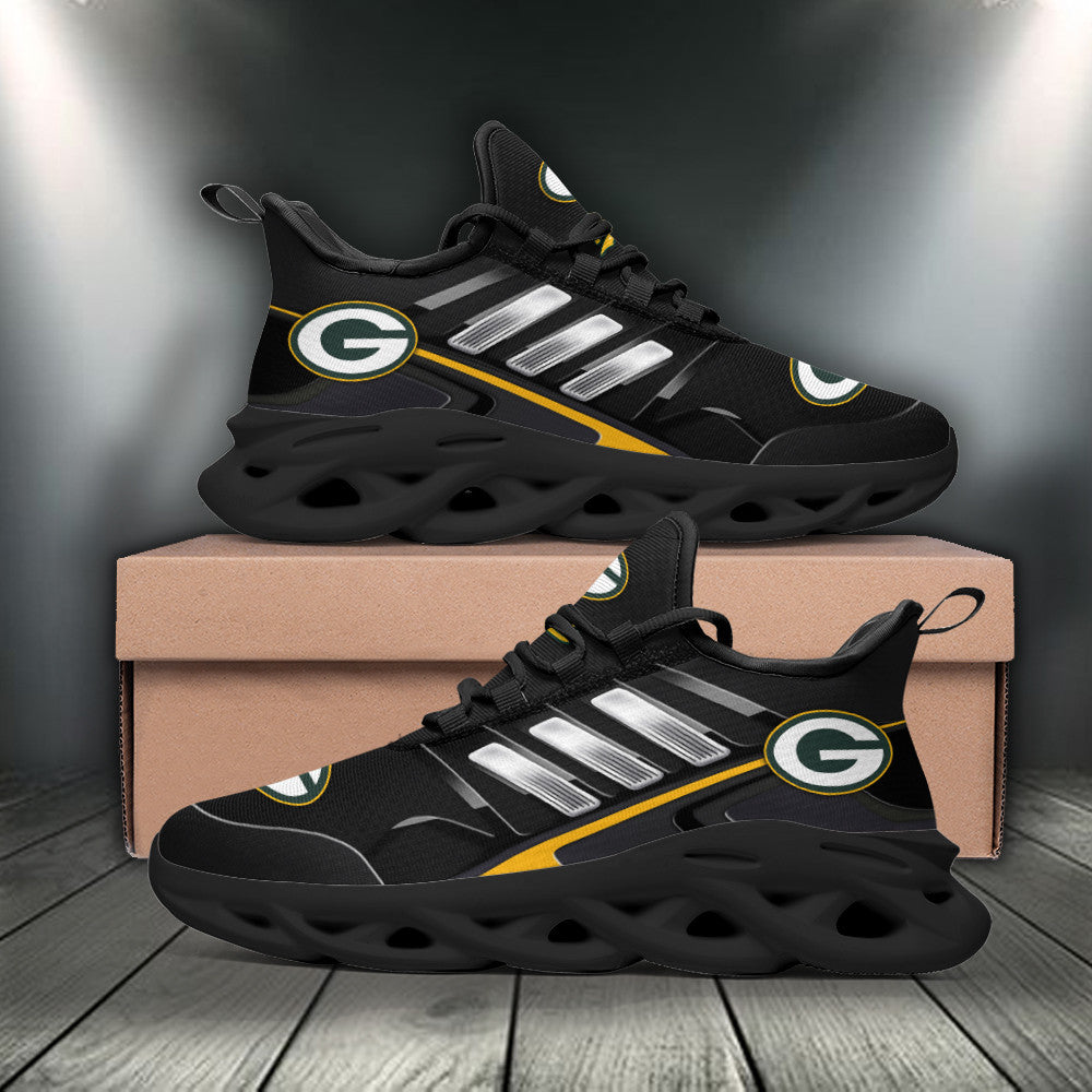 Ideafootwear Green Bay Packers NFL Max Soul Shoes Sneakers For Men And Women
