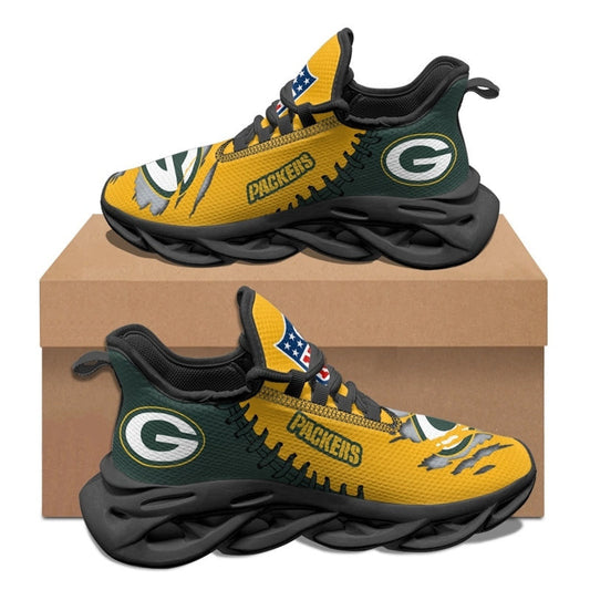 Ideafootwear Green Bay Packers NFL Max Soul Shoes Sneakers For Men And Women