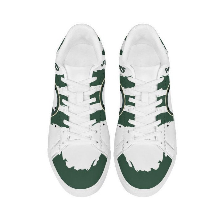 Ideafootwear Green Bay Packers Skate Stan Shoes Sneakes For Men And Women
