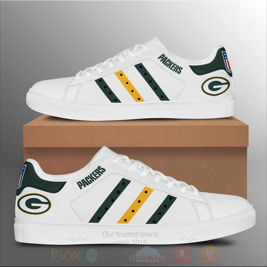 Ideafootwear Green Bay Packers Skate Stan Shoes Sneakes For Men And Women