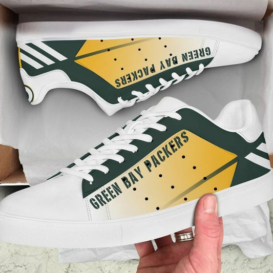 Ideafootwear Green Bay Packers Skate Stan Shoes Sneakes For Men And Women
