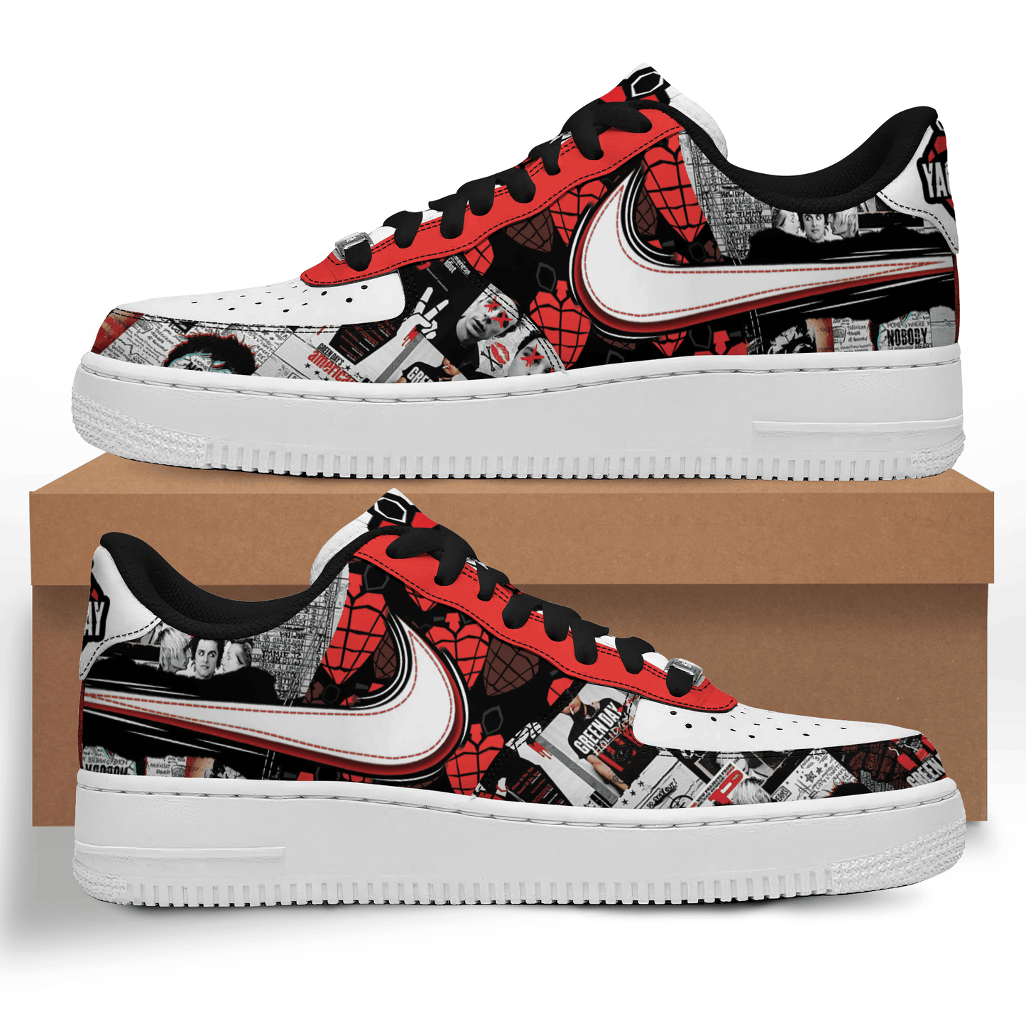 Ideafootwear Green Day Air Low-Top Sneakers Shoes For Men And Women