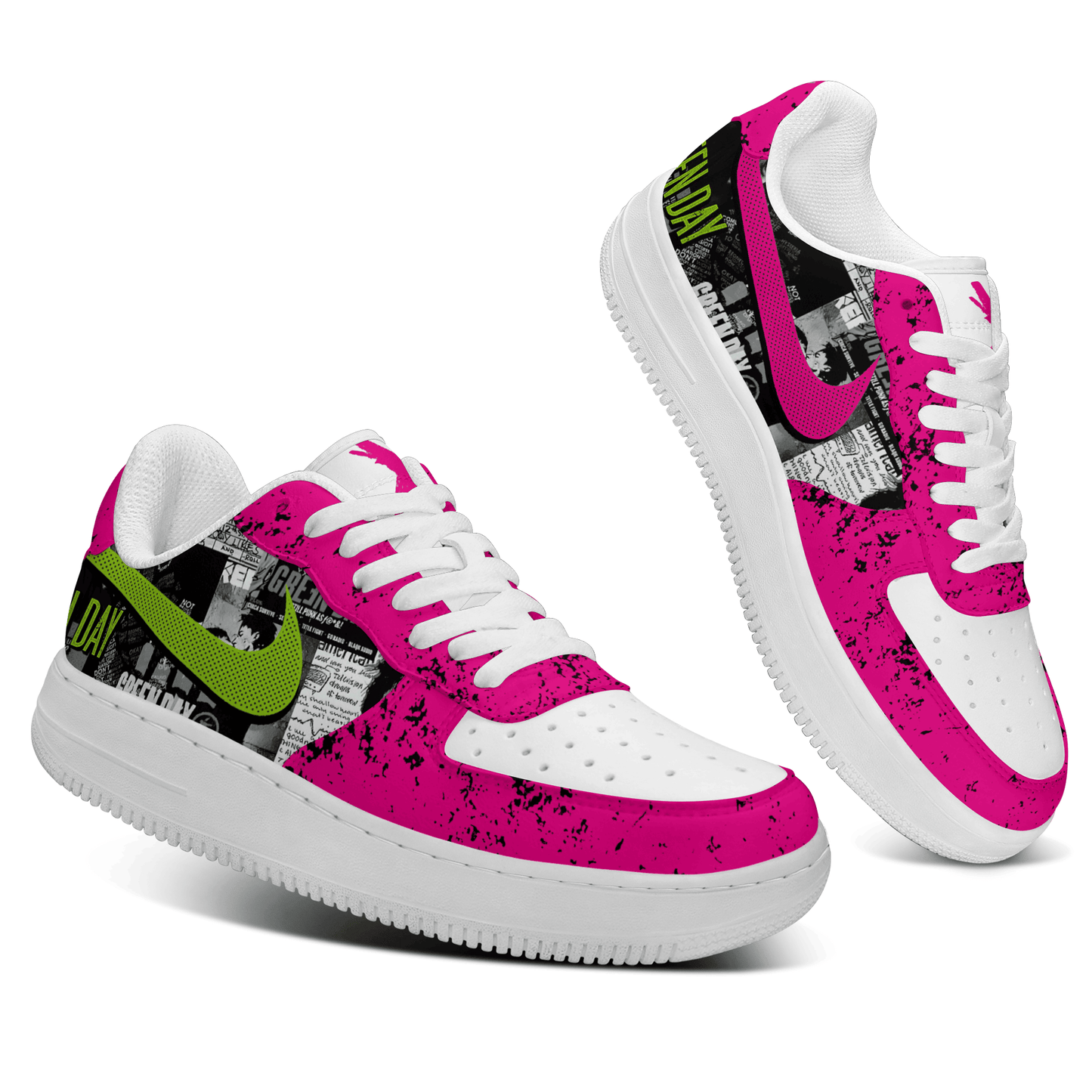 Ideafootwear Green Day Air Low-Top Sneakers Shoes For Men And Women