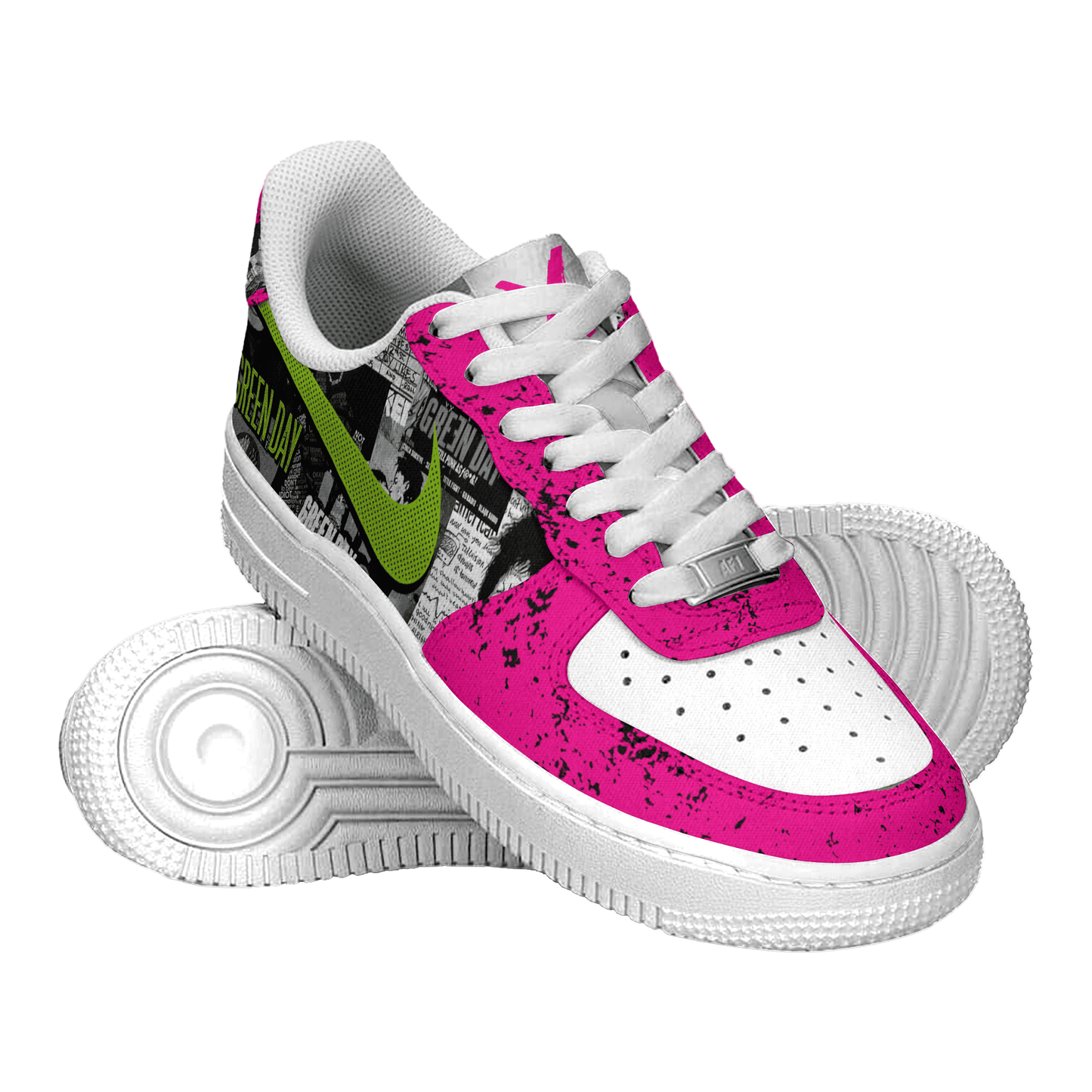 Ideafootwear Green Day Air Low-Top Sneakers Shoes For Men And Women