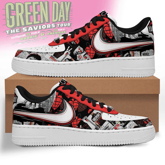 Ideafootwear Green Day Air Low-Top Sneakers Shoes For Men And Women