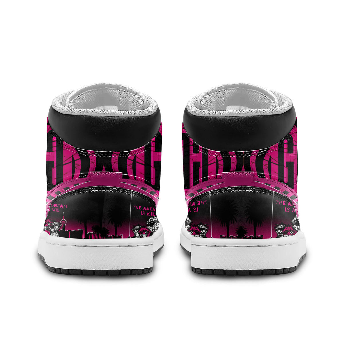 Ideafootwear Green Day AJ1 High Sneakers Shoes For Men And Women