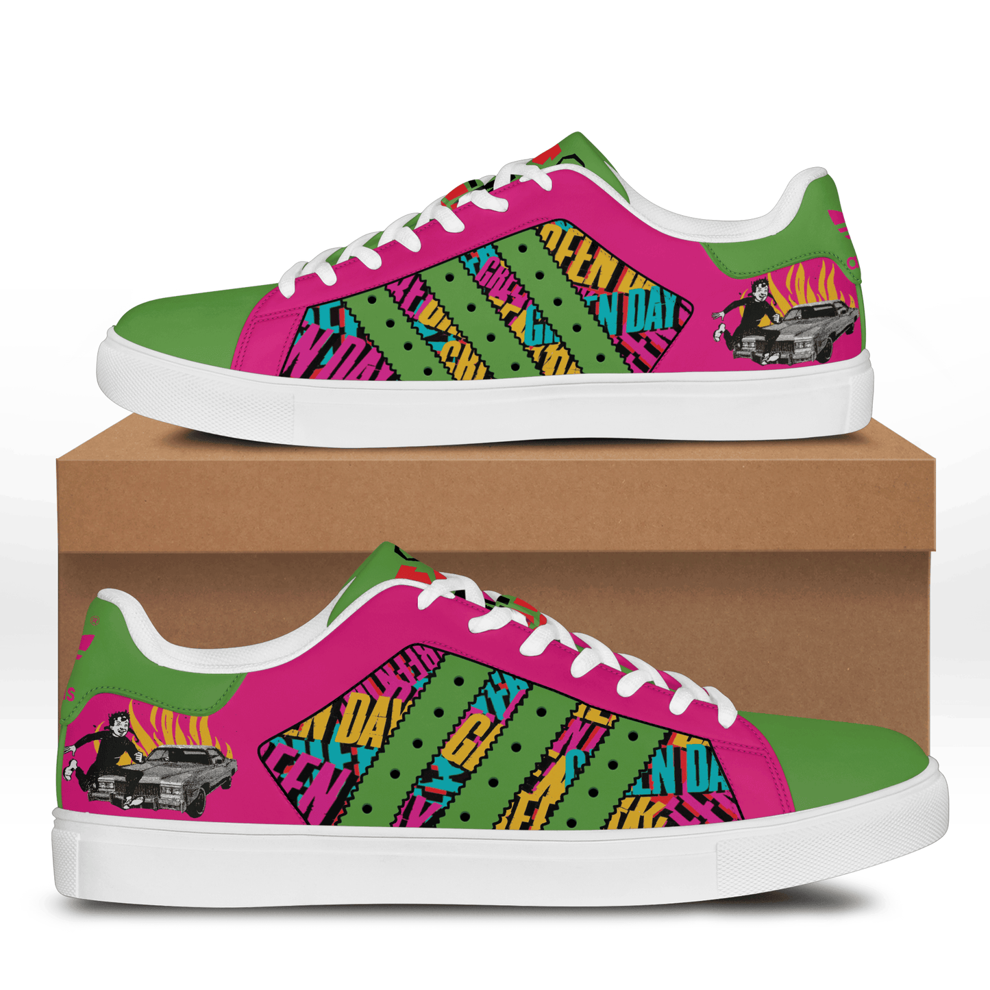 Ideafootwear Green Day Skate Stan Shoes Sneakes For Men And Women