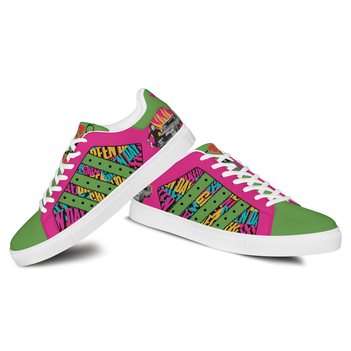 Ideafootwear Green Day Skate Stan Shoes Sneakes For Men And Women