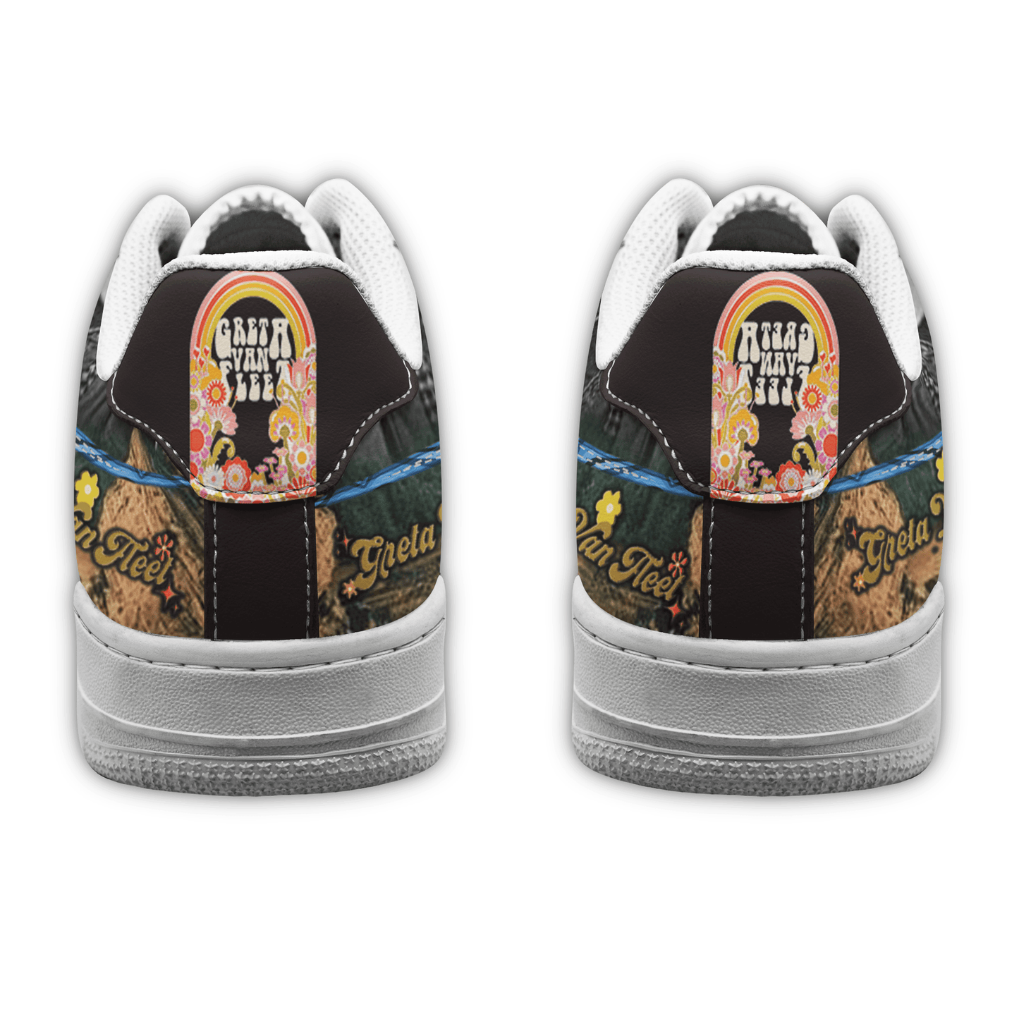 Ideafootwear Greta Van Fleet Air Low-Top Sneakers Shoes For Men And Women