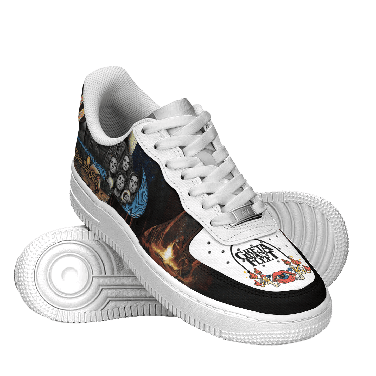 Ideafootwear Greta Van Fleet Air Low-Top Sneakers Shoes For Men And Women