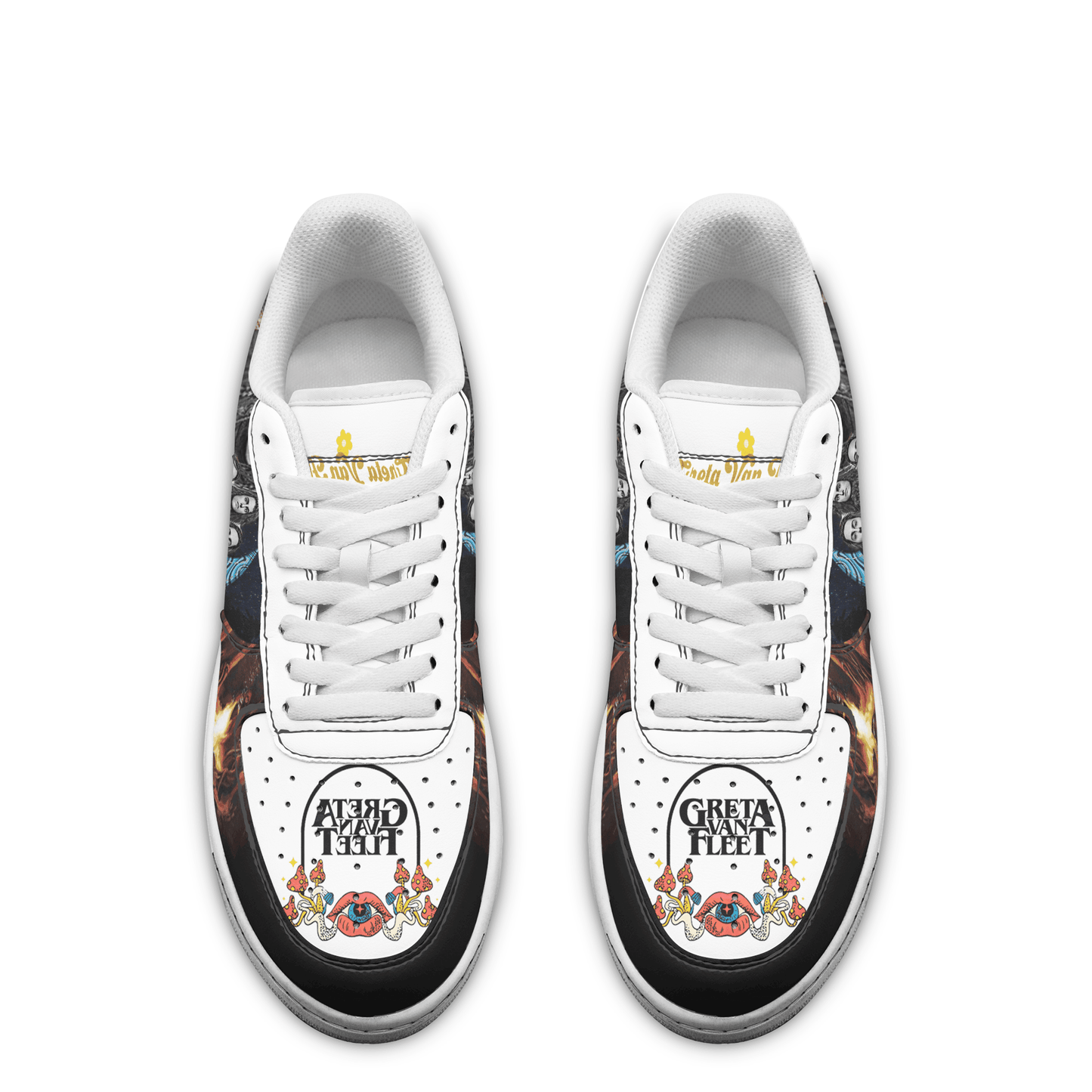Ideafootwear Greta Van Fleet Air Low-Top Sneakers Shoes For Men And Women