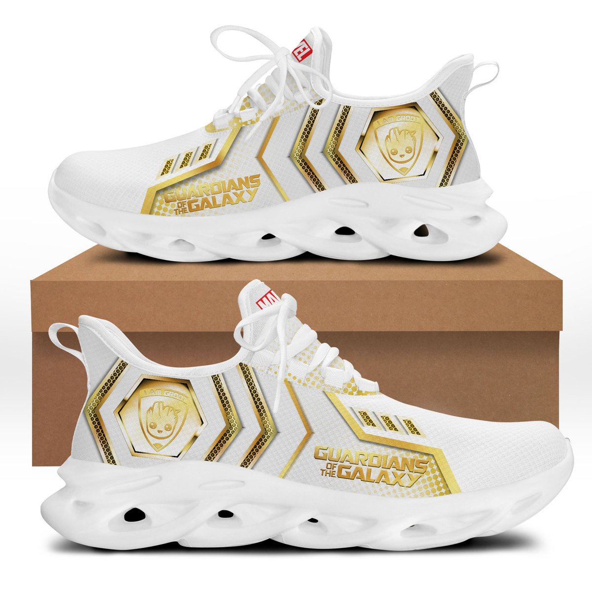 Ideafootwear Guardians of the Galaxy Rocket I Am Groot Max Soul Shoes Sneakers For Men And Women