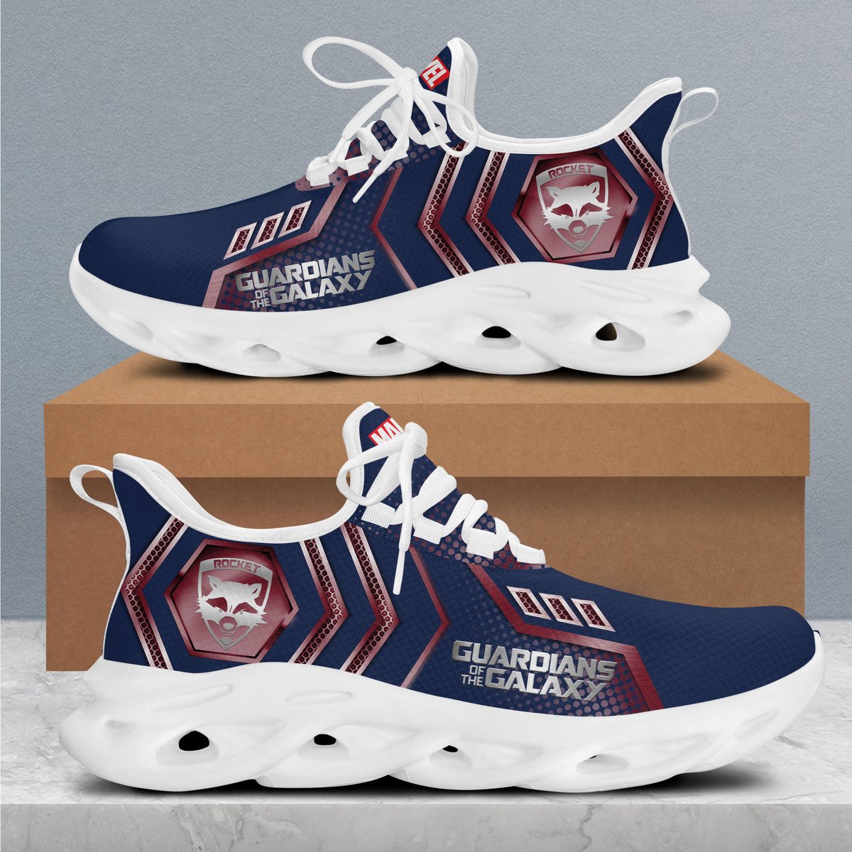Ideafootwear Guardians of the Galaxy Rocket Max Soul Shoes Sneakers For Men And Women