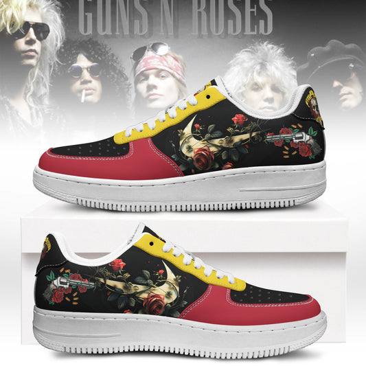 Ideafootwear Guns N' Roses Air Low-Top Sneakers Shoes For Men And Women