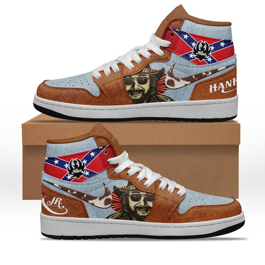 Ideafootwear Hank Williams Jr AJ1 High Sneakers Shoes For Men And Women