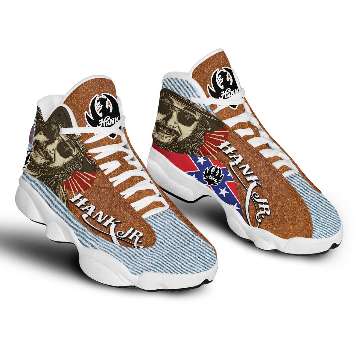 Ideafootwear Hank Williams JR AJ13 Sneakers Shoes For Men And Women