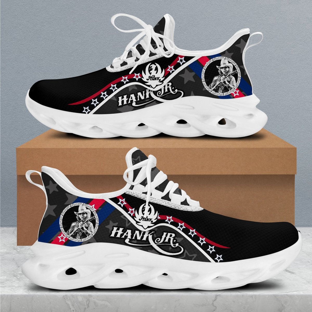 Ideafootwear Hank Williams Jr Max Soul Shoes Sneakers For Men And Women