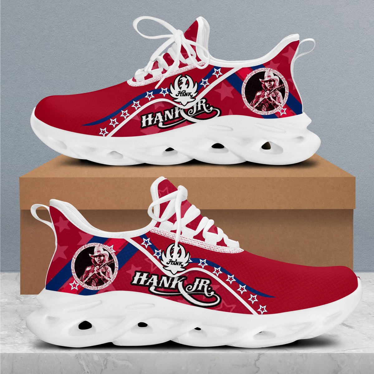 Ideafootwear Hank Williams Jr Max Soul Shoes Sneakers For Men And Women