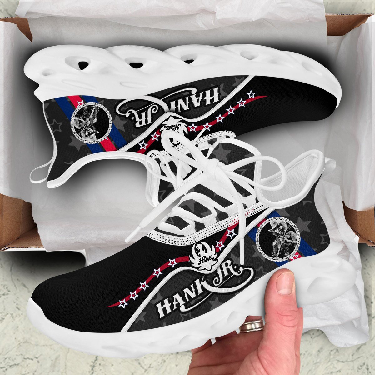 Ideafootwear Hank Williams Jr Max Soul Shoes Sneakers For Men And Women