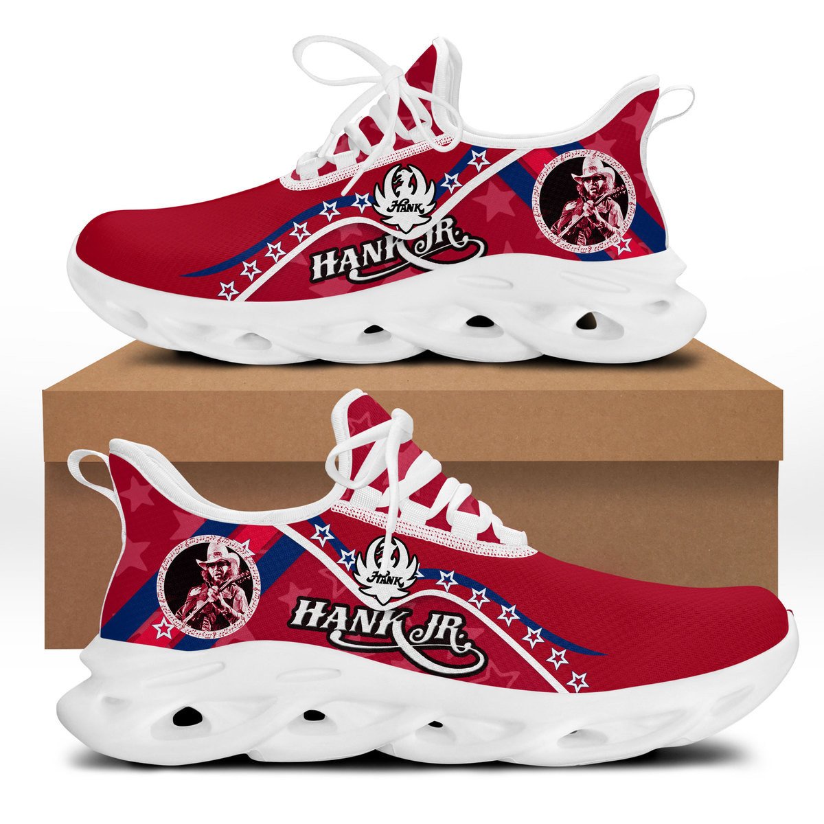 Ideafootwear Hank Williams Jr Max Soul Shoes Sneakers For Men And Women