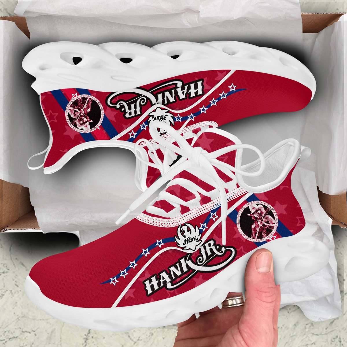 Ideafootwear Hank Williams Jr Max Soul Shoes Sneakers For Men And Women
