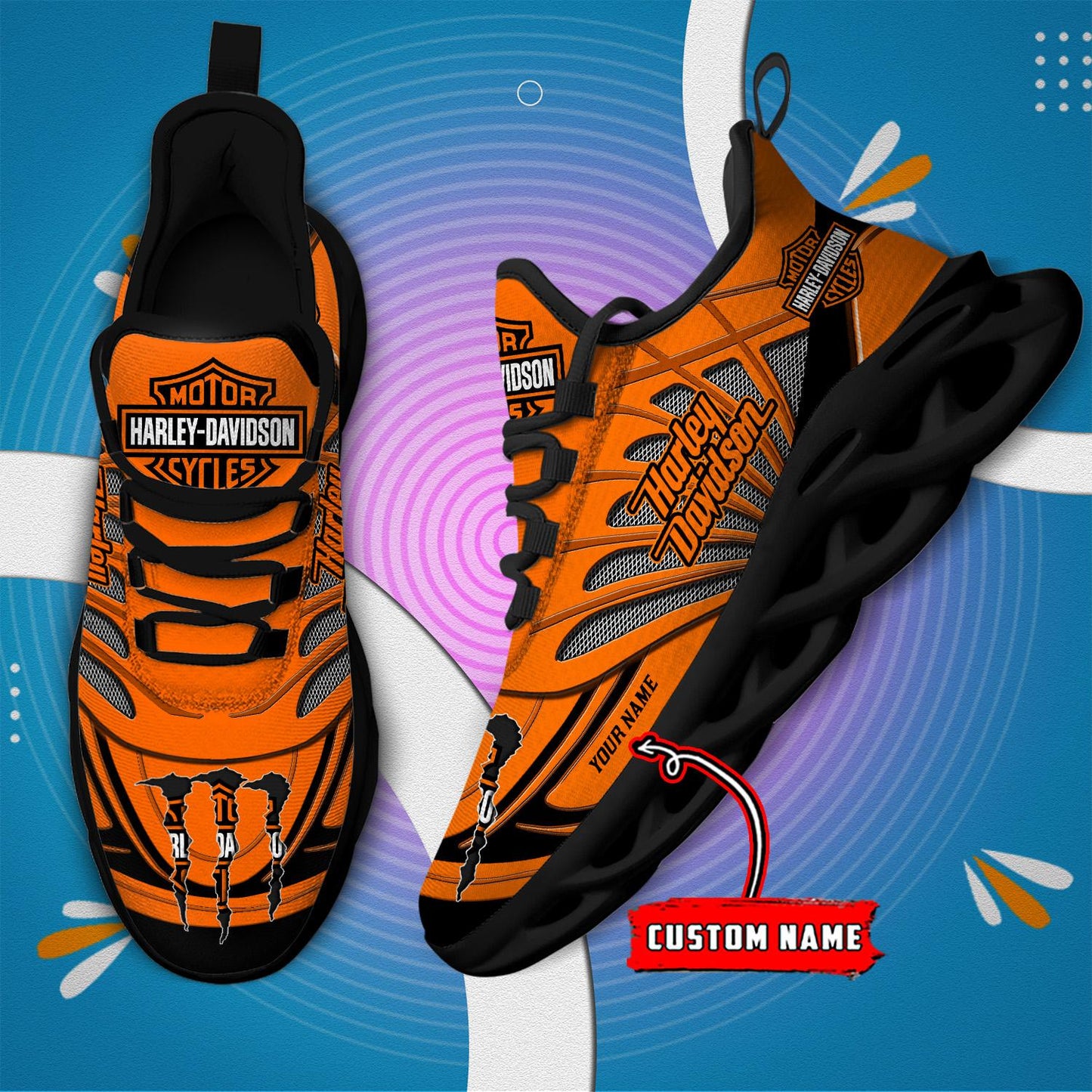 Ideafootwear Harley Davidson Max Soul Shoes Sneakers For Men And Women