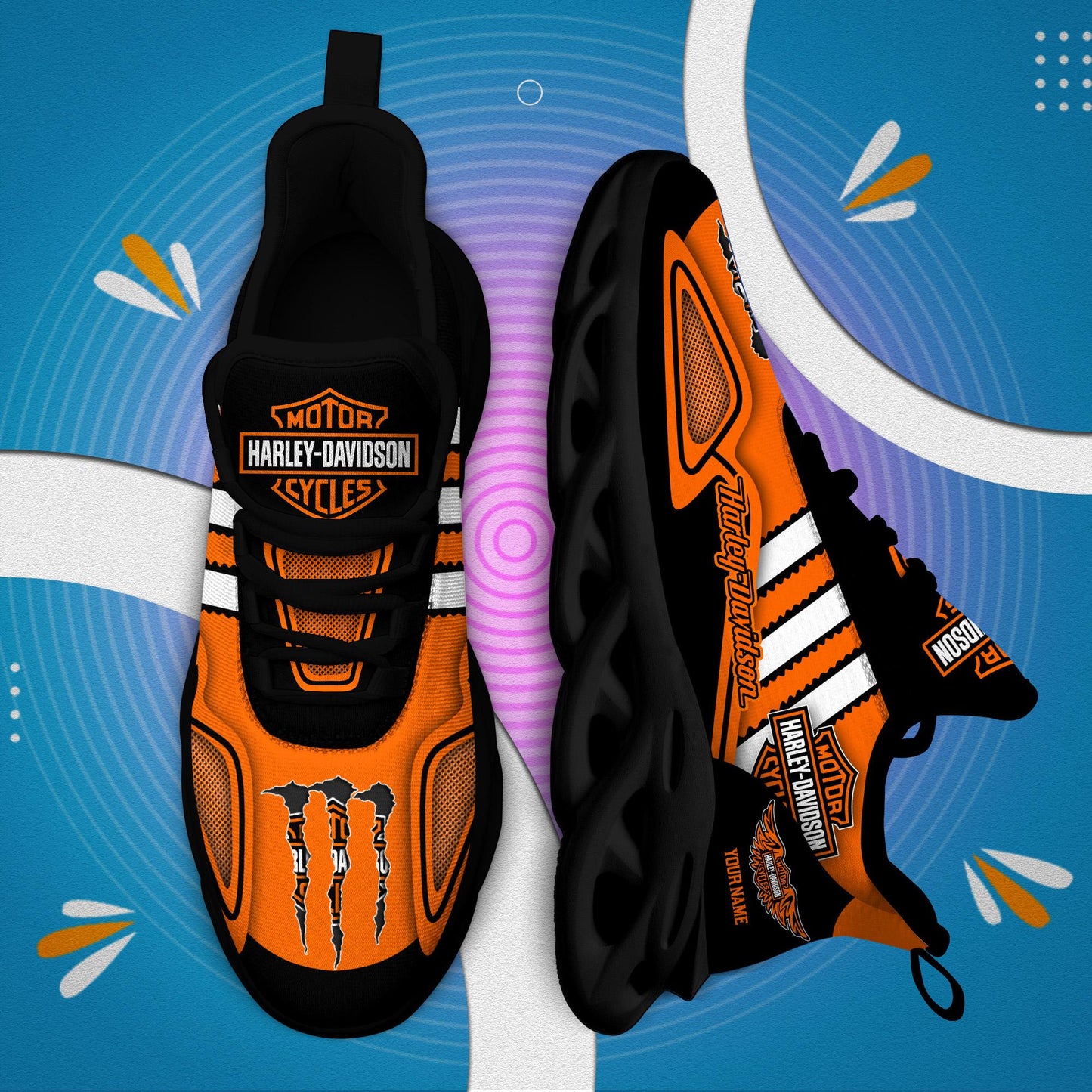Ideafootwear Harley Davidson Max Soul Shoes Sneakers For Men And Women