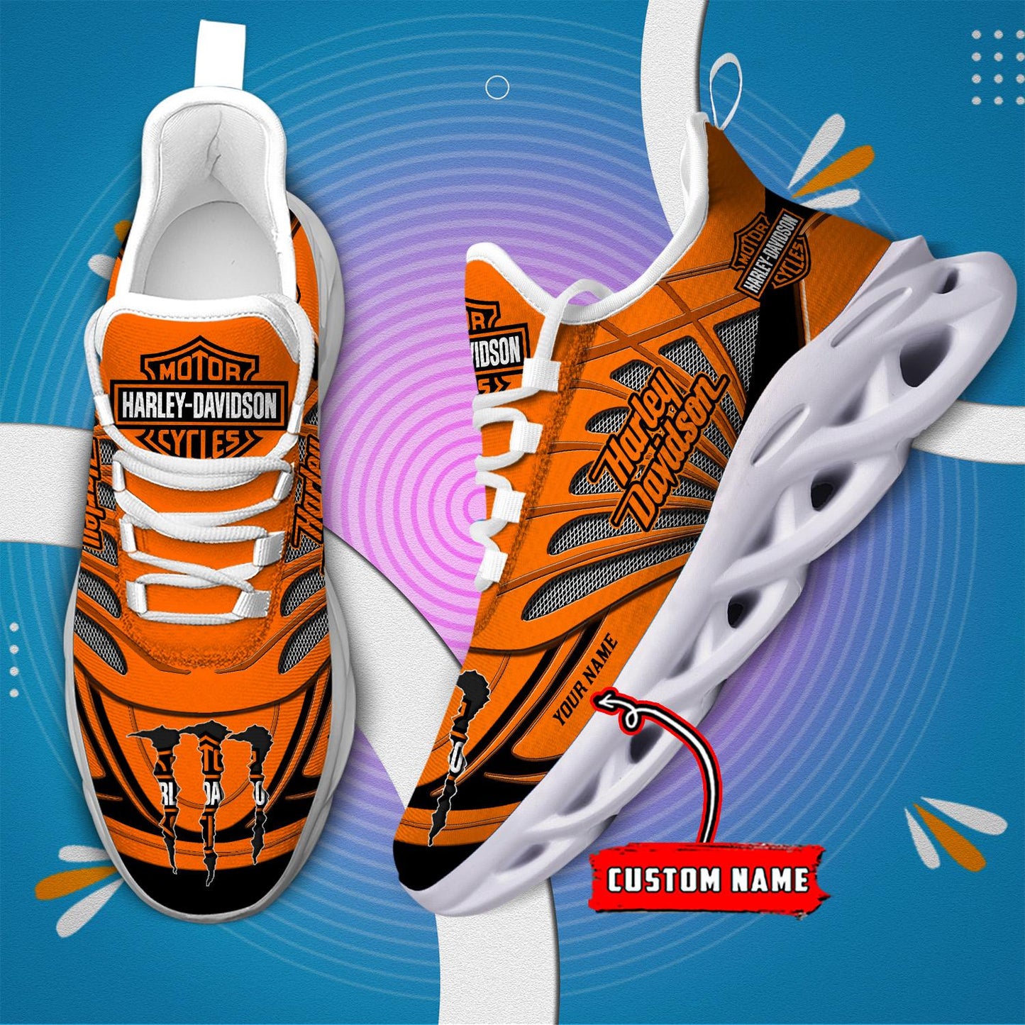 Ideafootwear Harley Davidson Max Soul Shoes Sneakers For Men And Women