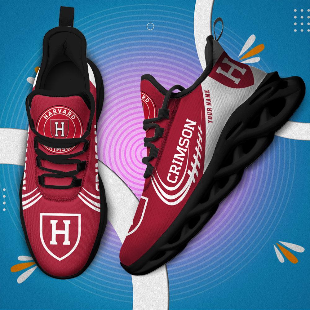 Ideafootwear Harvard Crimson Max Soul Shoes Sneakers For Men And Women